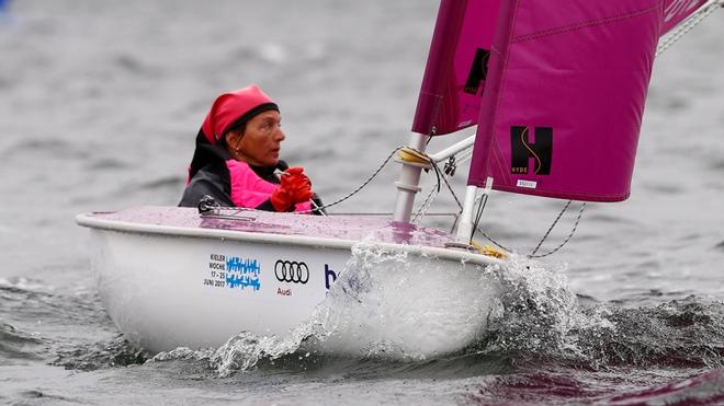 Violeta del Reino leads the Hansa 303 fleet - Para World Sailing Championships ©  Kieler Woche / okPress.de